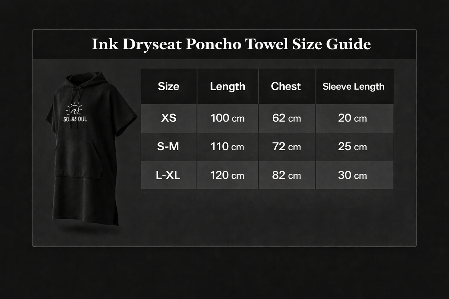 Ink Dryseat Poncho Towel